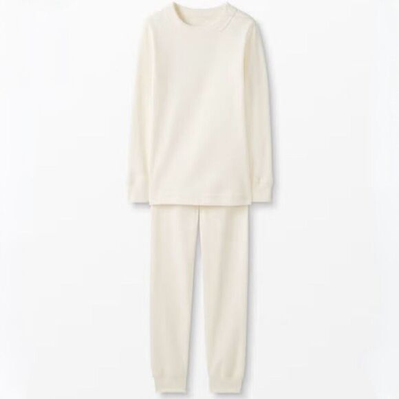 Hanna Andersson size 5 DIY Long John Pajamas Natural - Picture 1 of 8